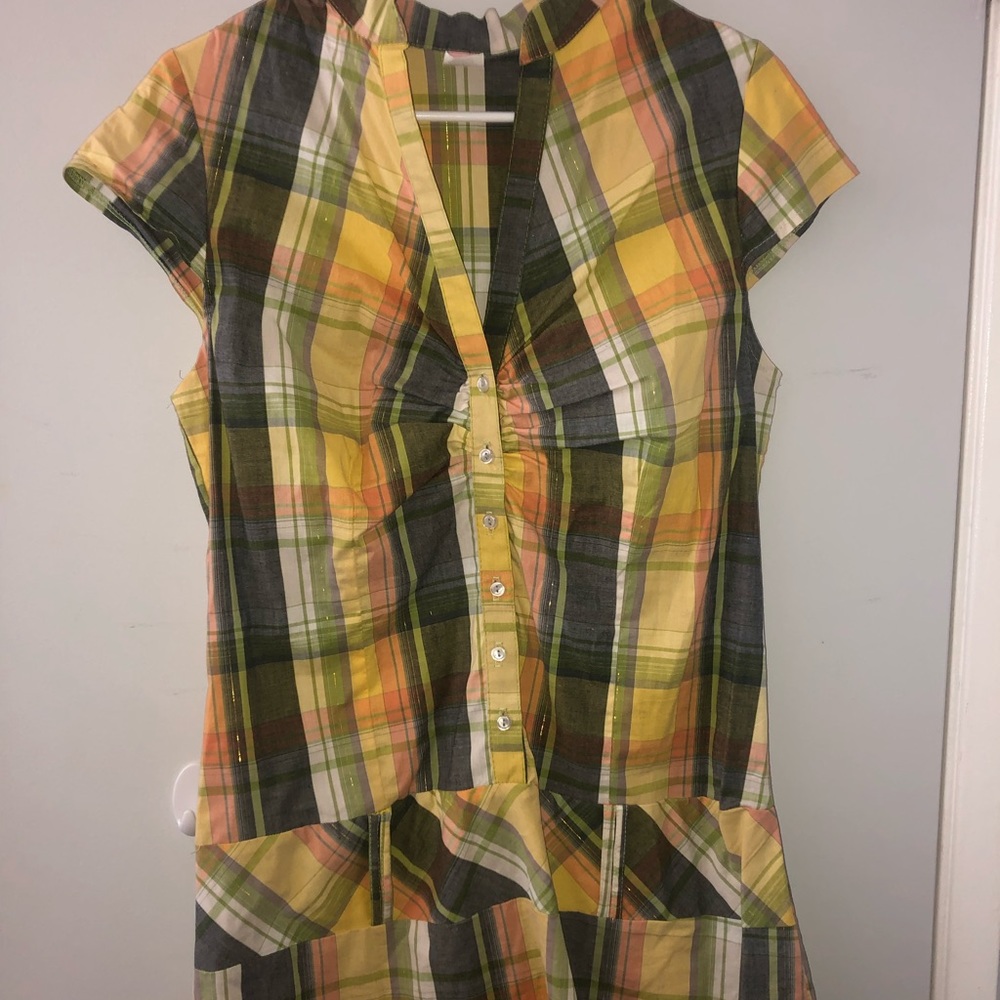 VINTAGE Plaid Mini Dress